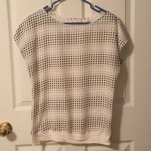 New York and Company black and white large blouse